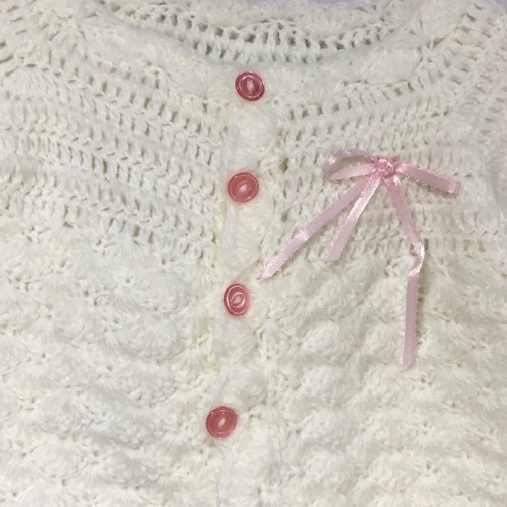 Handmade Crochet Cardigan So Sweet 💗 - Picture 3 of 8